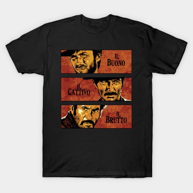 The Good The Bad The Ugly T-Shirt by dudepal